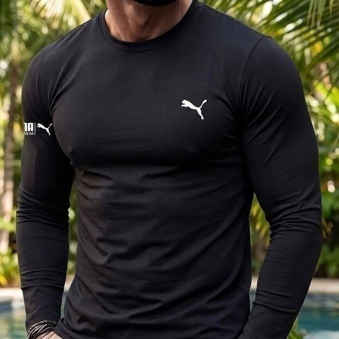 Camiseta Térmica Puma Manga Longa Proteção Uv50+ Masculina