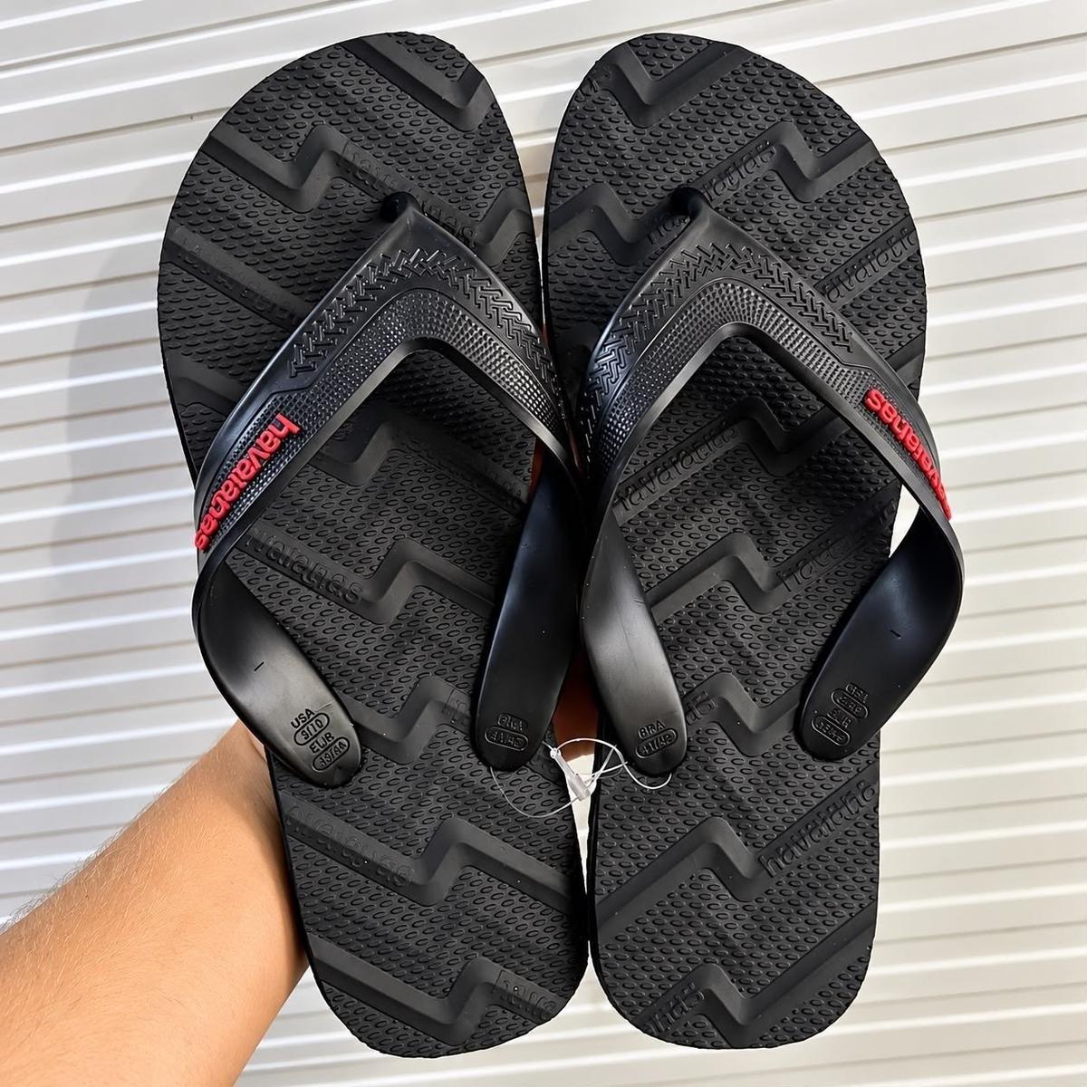 Chinelo Havaianas Masculino Track Waves Lançamento Preto
