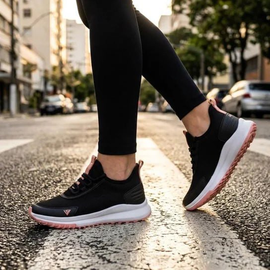 Tênis Academia Feminino Esportivo Caminhada Treino Leve Mulher Lets Run