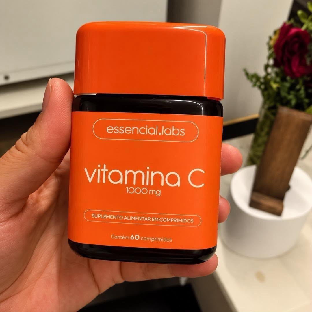 VITAMINA C 1000mg - Fórmula Concentrada e 100% PURA - 60 Doses
