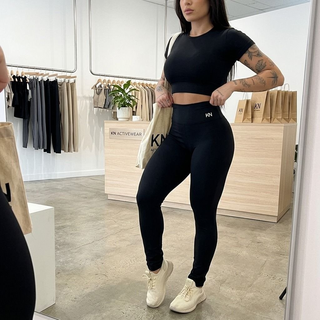 Calça Legging Fitness Zero Transparência Cintura Alta Koenig