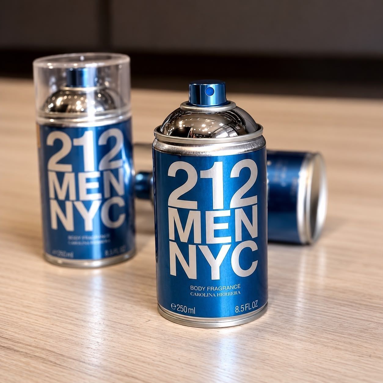Body Spray Carolina Herrera 212 Men NYC Body Fragrance 250 ml