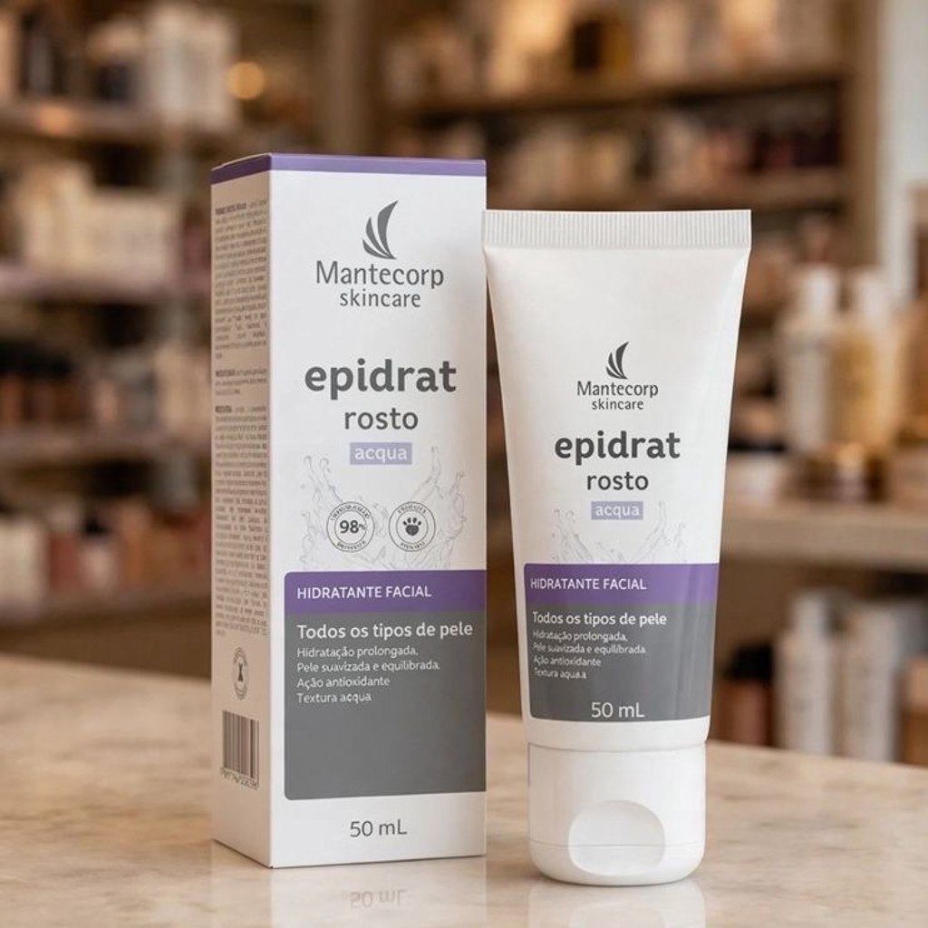 Hidratante Facial Epidrat Acqua 50ml Mantecorp Skincare Todo Tipo De Pele Dia/noite
