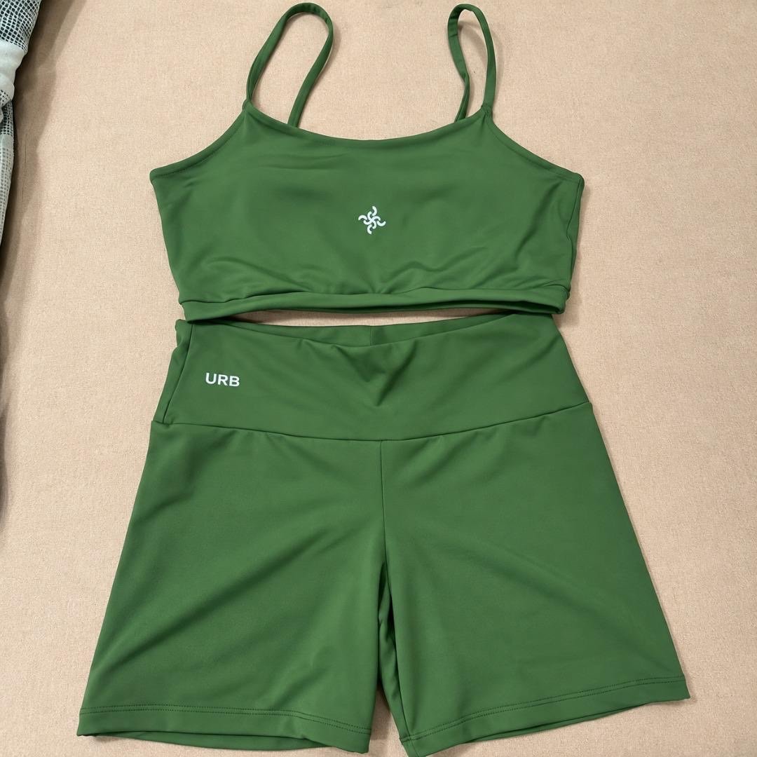 Conjunto Bermuda Feminina Suplex Cos Alto + Top Academia